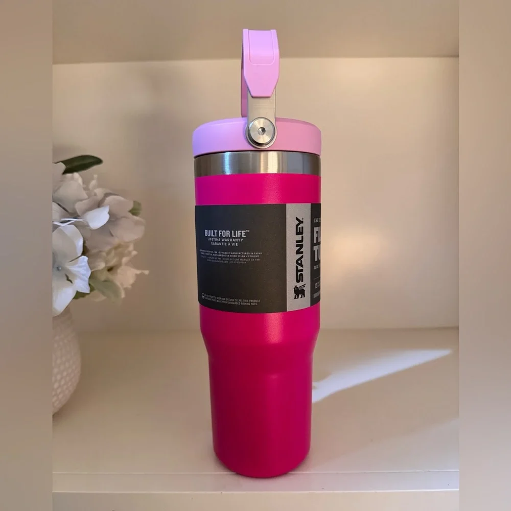 🎉LAST CHANCE🎉 NWT Stanley Iceflow Flip Straw 30 oz Tumbler‎ Camelia